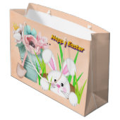イースターウサギ ラージペーパーバッグ (裏面アングル)