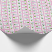 イースターウサギ（卵と花） ラッピングペーパー (角)