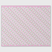 イースターウサギ（卵と花） ラッピングペーパー (フラット)