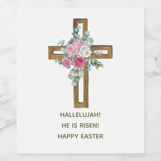 イースターウッドクロスピンクフローラ彼は上昇 ワインラベル (シングルラベル)