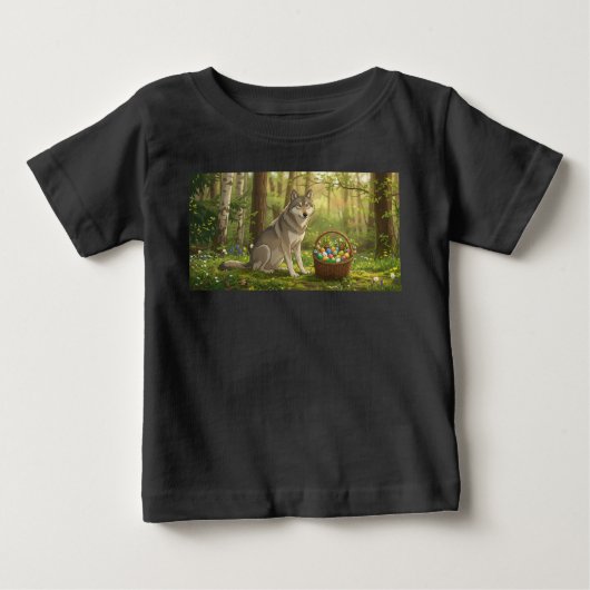 イースターウルフ  ベビーTシャツ (正面)