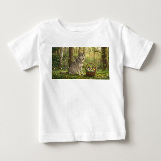イースターウルフ  ベビーTシャツ (正面)