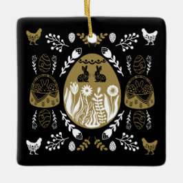 イースターエイプリルホリデーギフト セラミックオーナメント