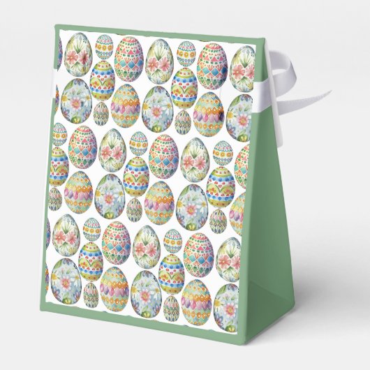 イースターエッグお洒落パタカラフルーン（緑） フェイバーボックス (裏面サイド)