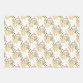 イースターエッグかわいいチキン ラッピングペーパーシート (正面2)