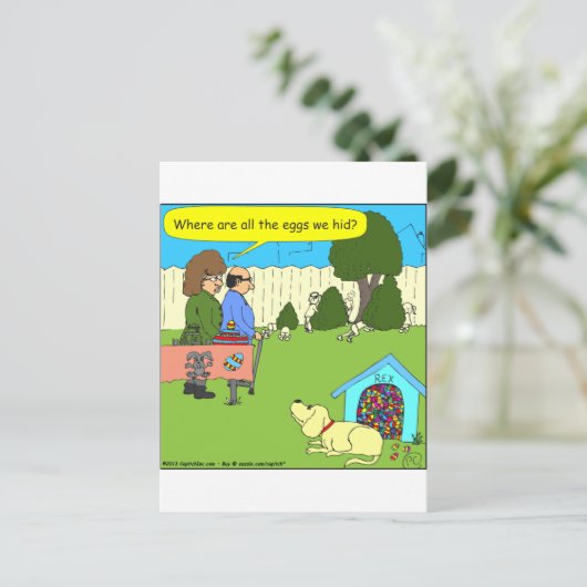 イースターエッグがあるところで456 -漫画を着色して下さい シーズンポストカード (スタンド正面)