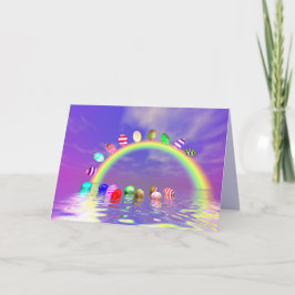 イースターエッグが虹に乗る シーズンカード