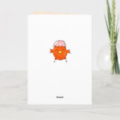 イースターエッグでかわいい雛ハッピーイースター シーズンカード (裏面)