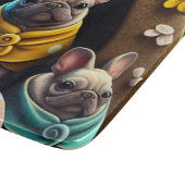 イースターエッグで愛らしいパグフェスティバルと可愛い カッティングボード (角)