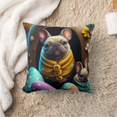 イースターエッグで愛らしいパグフェスティバルと可愛い クッション (ブランケット)