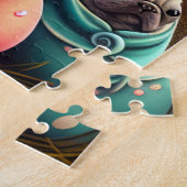 イースターエッグで愛らしいパグフェスティバルと可愛い ジグソーパズル (側面)