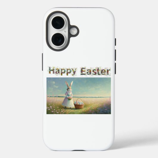 イースターエッグとうさぎ ハッピーイースター Case-Mate iPhoneケース (裏面)
