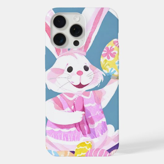 イースターエッグとうさぎ iPhoneケース (裏面)