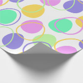 イースターエッグとアウトライン ラッピングペーパー (角)