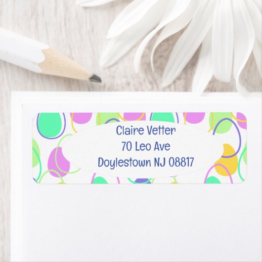 イースターエッグとアウトライン ラベル (インサイチュ)