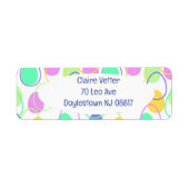 イースターエッグとアウトライン ラベル (正面)