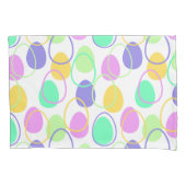 イースターエッグとアウトライン 枕カバー (正面)