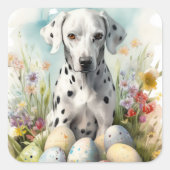 イースターエッグとダルマチア スクエアシール (正面)