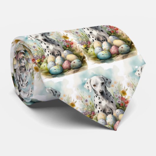 イースターエッグとダルマチア ネクタイ (ロール)