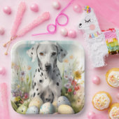 イースターエッグとダルマチア ペーパープレート (パーティー)