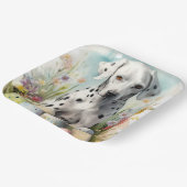 イースターエッグとダルマチア ペーパープレート (傾斜あり)