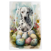 イースターエッグとダルマチア ミディアムペーパーバッグ