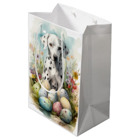 イースターエッグとダルマチア ミディアムペーパーバッグ (裏面アングル)