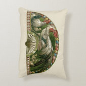 イースターエッグとニワトリ、ヴィンテージアールヌーボー アクセントクッション (裏面(縦))