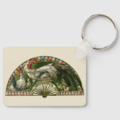 イースターエッグとニワトリ、ヴィンテージアールヌーボー キーホルダー (正面)
