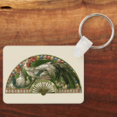 イースターエッグとニワトリ、ヴィンテージアールヌーボー キーホルダー (正面)