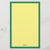 イースターエッグとバニーモノグラム 便箋 (裏面)