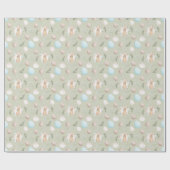 イースターエッグとバニーラッピング紙 ラッピングペーパー (フラット)