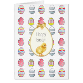 イースターエッグと可愛い雛