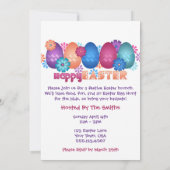 イースターエッグと春の花 招待状 (裏面)