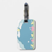 イースターエッグと春自然 ラゲッジタグ (裏面縦)