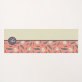 イースターエッグと羽のカスタム柄 ヨガマット (裏面(横))