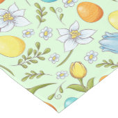 イースターエッグと花 ショートテーブルランナー (コーナー)