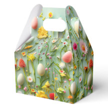 イースターエッグと花