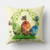 イースターエッグと蝶 クッション (裏面)