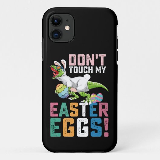 イースターエッグに触らないで ティラノサウルス Case-Mate iPhoneケース (裏面)