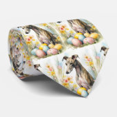 イースターエッグのあるグレイハウンド ネクタイ (ロール)