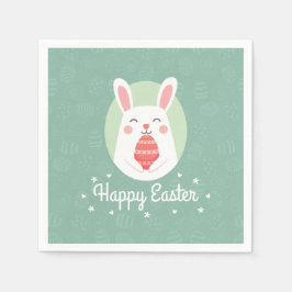 イースターエッグのかわいいバニー | 紙ナプキン スタンダードカクテルナプキン