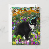 イースターエッグのための狩りのそばかす シーズンポストカード (正面/裏面)