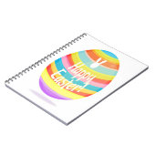 イースターエッグのイラストレーション ノートブック (左側)