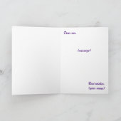 イースターエッグのイースターウサギ カード (内部)