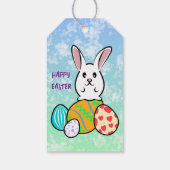 イースターエッグのイースターウサギ ギフトタグ (裏面)