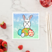 イースターエッグのイースターウサギ スタンダードカクテルナプキン (インサイチュ)