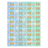 イースターエッグのイースターウサギ テーブルクロス (正面)