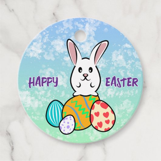 イースターエッグのイースターウサギ フェイバータグ (正面)
