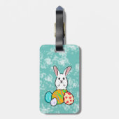 イースターエッグのイースターウサギ ラゲッジタグ (裏面縦)